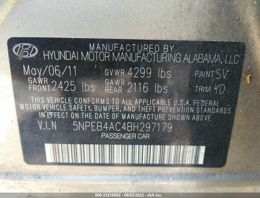 5NPEB4AC4BH297179