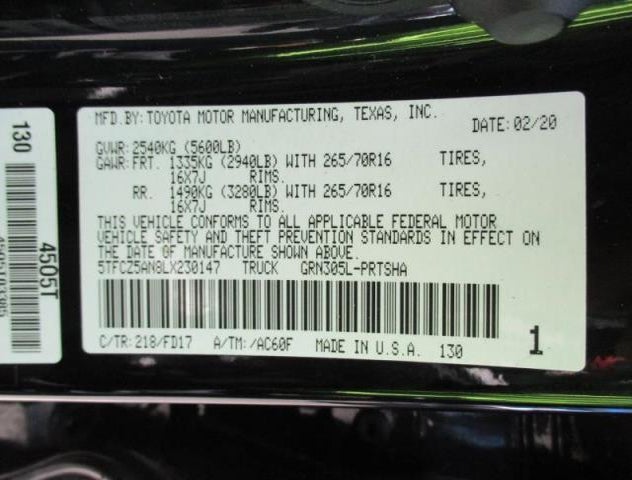 5TFCZ5AN8LX230147