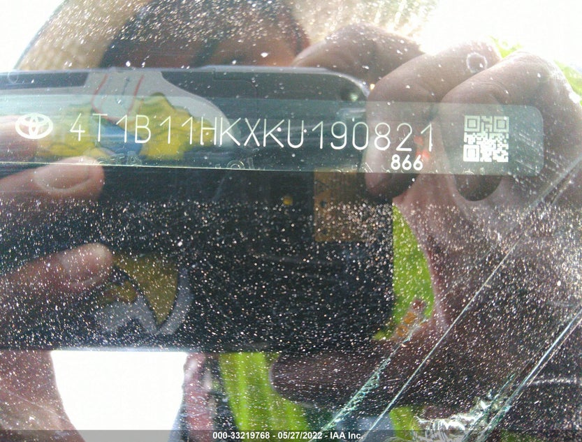 4T1B11HKXKU190821