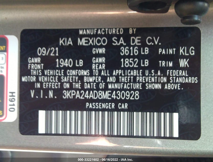 3KPA24AD8ME430928