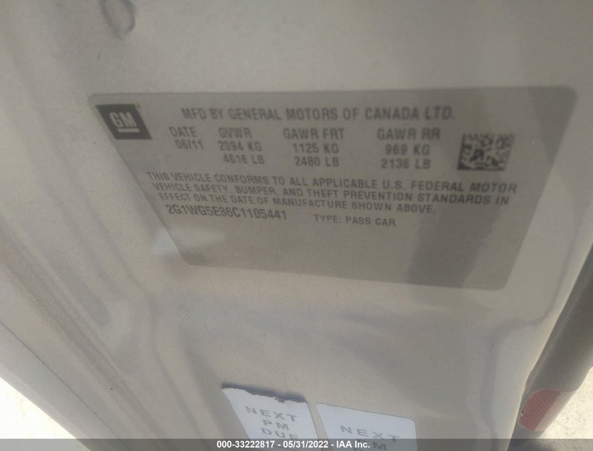 2G1WG5E36C1105441