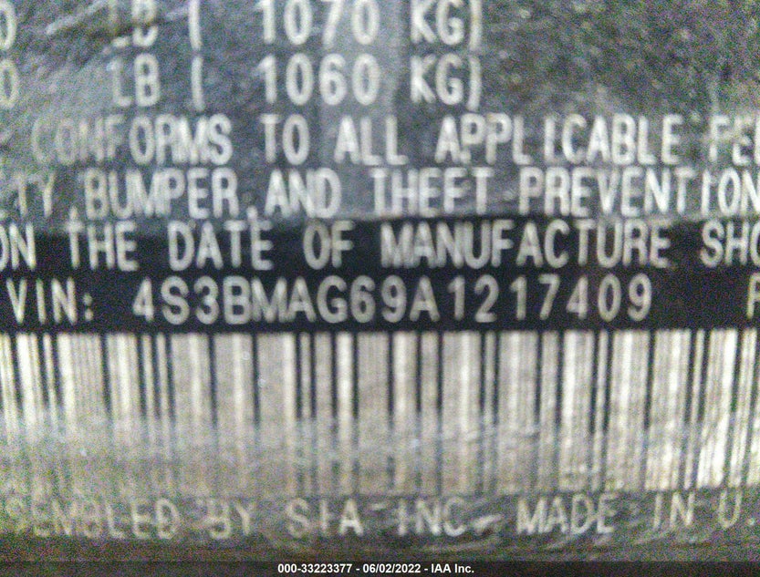 4S3BMAG69A1217409