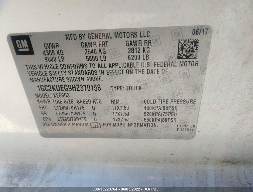 1GC2KUEG9HZ370158