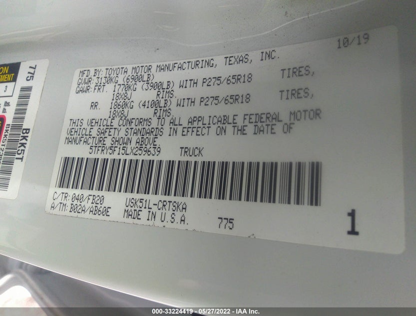 5TFRY5F15LX259639