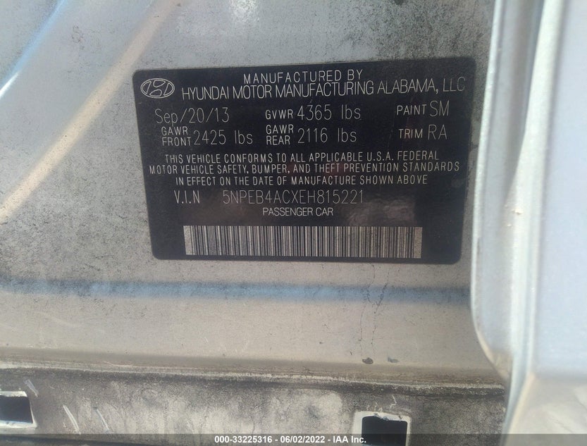 5NPEB4ACXEH815221