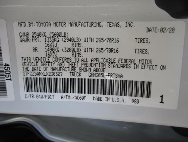 5TFCZ5ANXLX230327