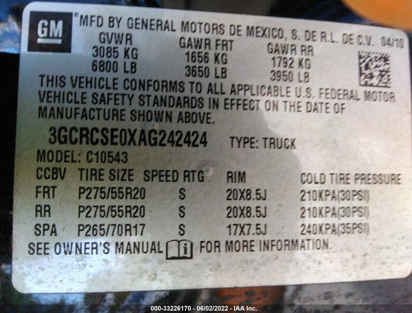 3GCRCSE0XAG242424