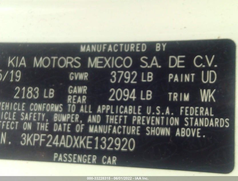 3KPF24ADXKE132920