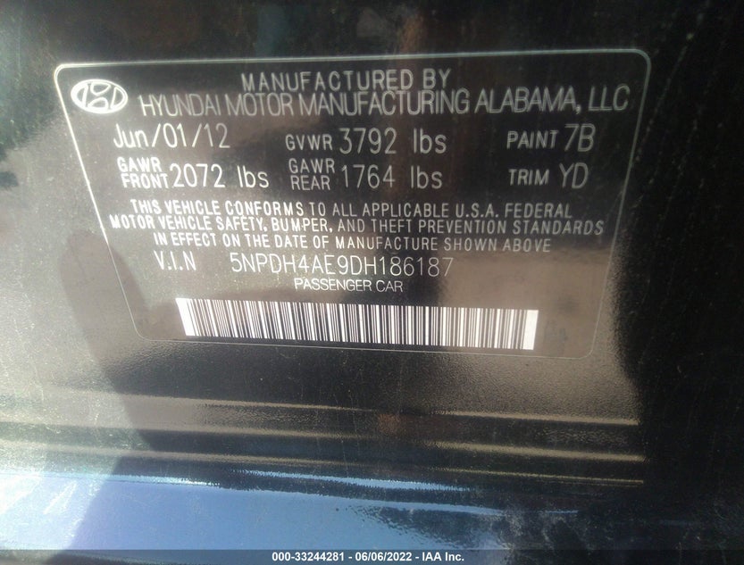 5NPDH4AE9DH186187
