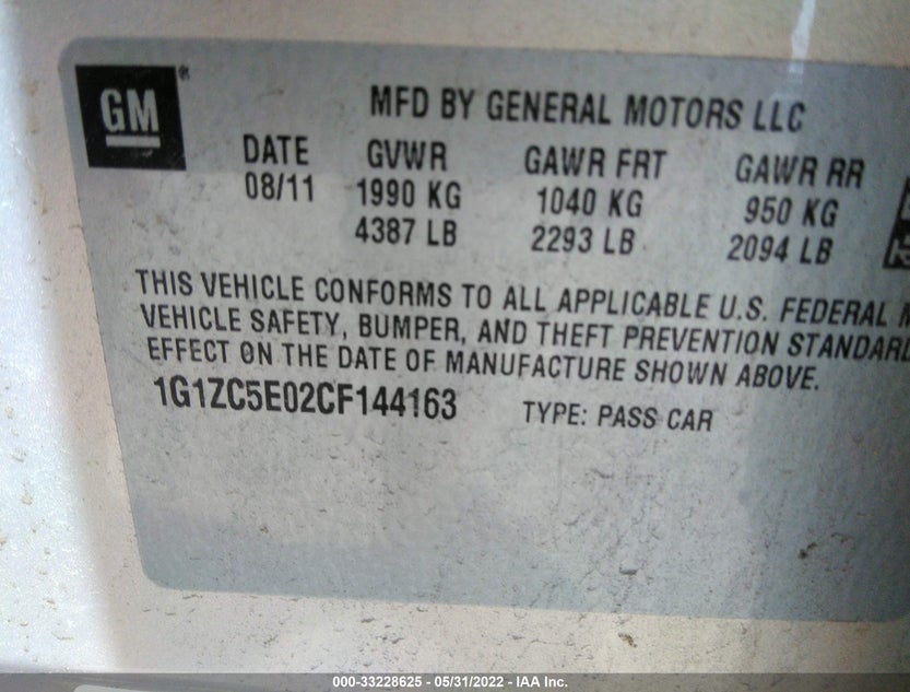 1G1ZC5E02CF144163