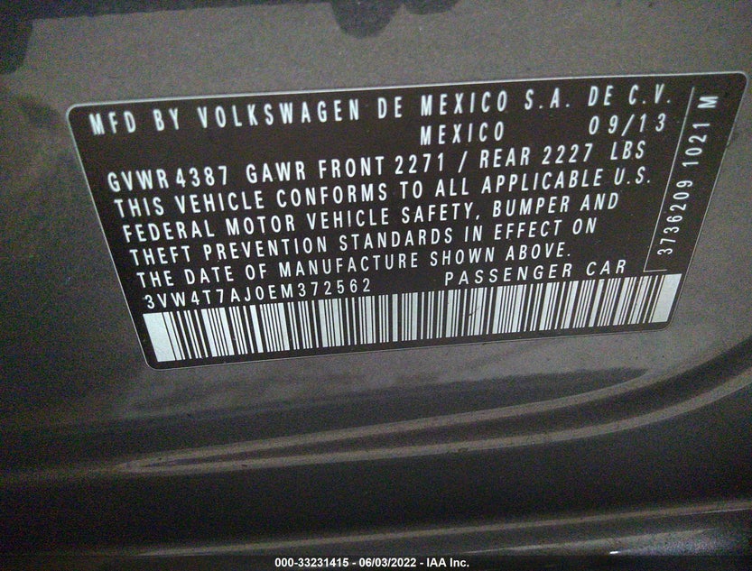 3VW4T7AJ0EM372562