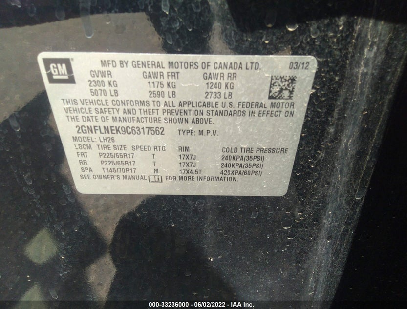 2GNFLNEK9C6317562