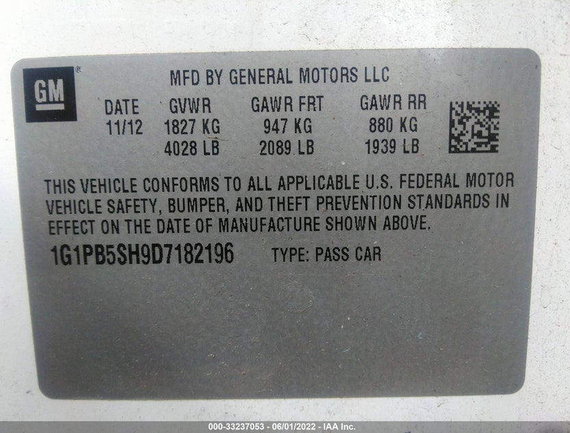 1G1PB5SH9D7182196