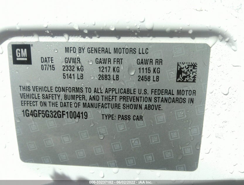 1G4GF5G32GF100419