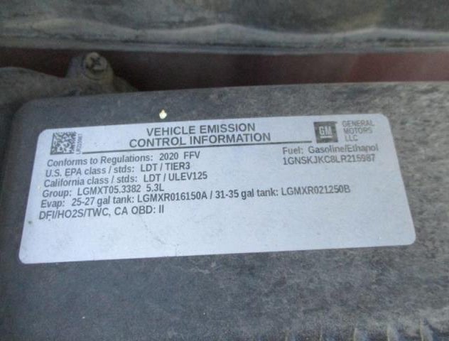 1GNSKJKC8LR215987