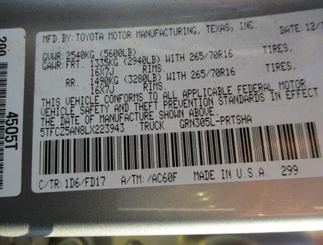 5TFCZ5AN8LX223943