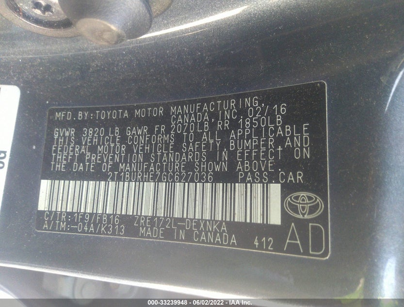 2T1BURHE7GC627036