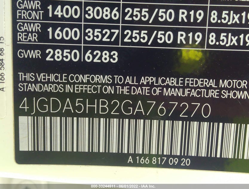 4JGDA5HB2GA767270