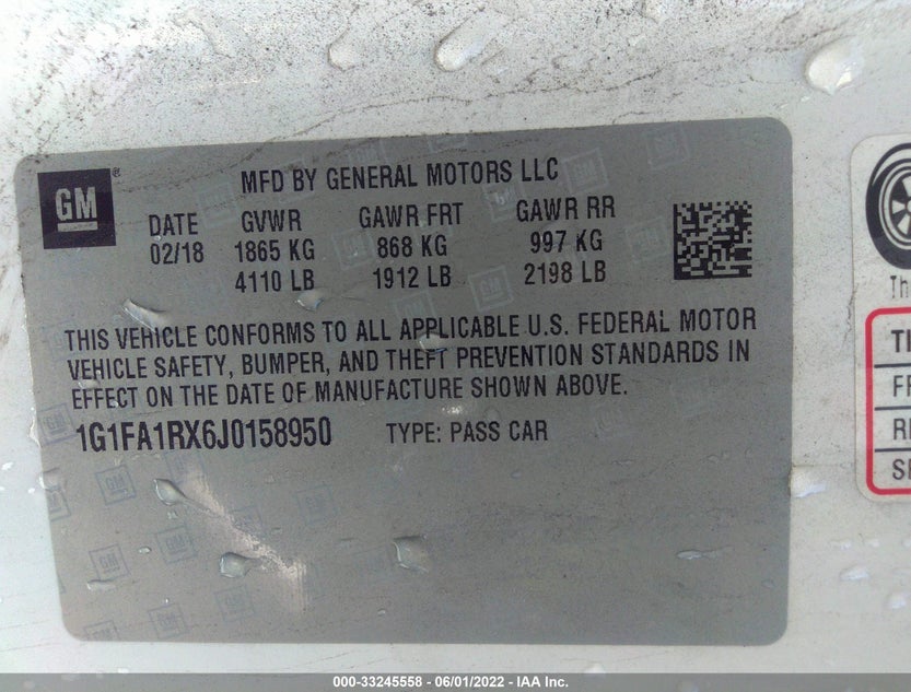 1G1FA1RX6J0158950