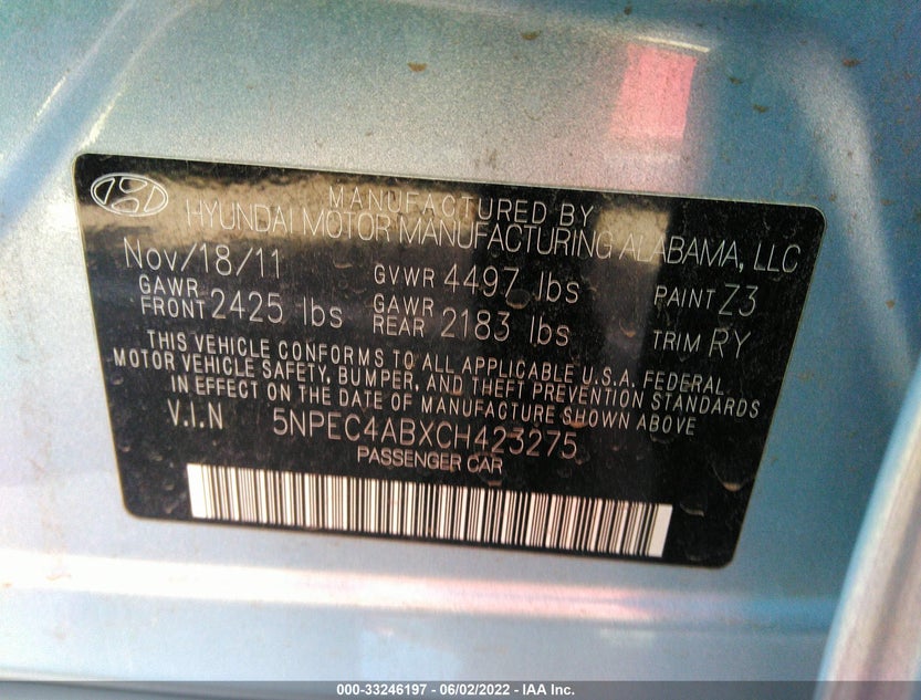 5NPEC4ABXCH423275
