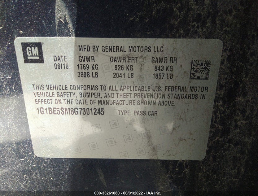 1G1BE5SM8G7301245