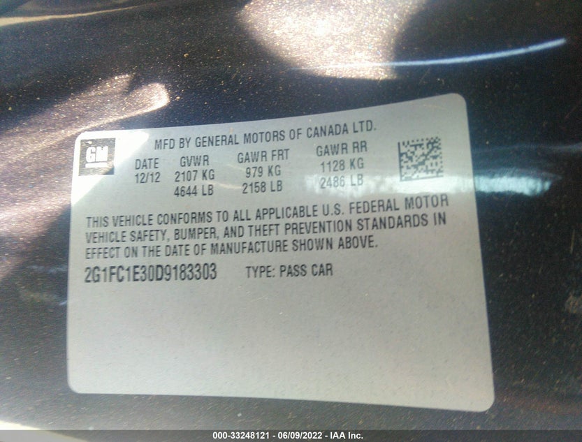 2G1FC1E30D9183303