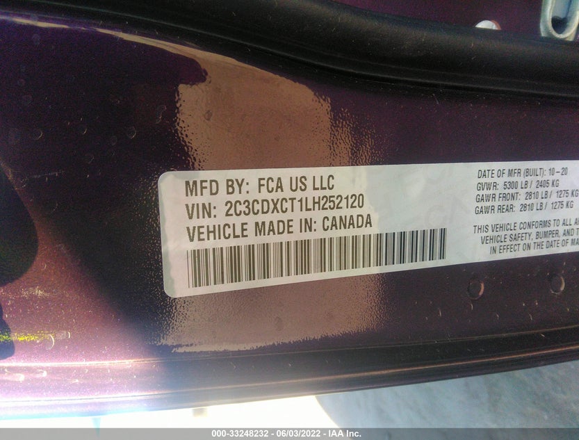 2C3CDXCT1LH252120