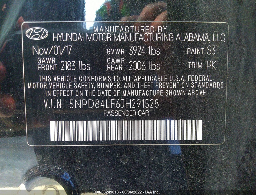 5NPD84LF6JH291528