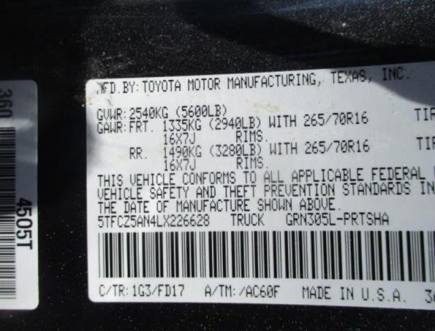 5TFCZ5AN4LX226628