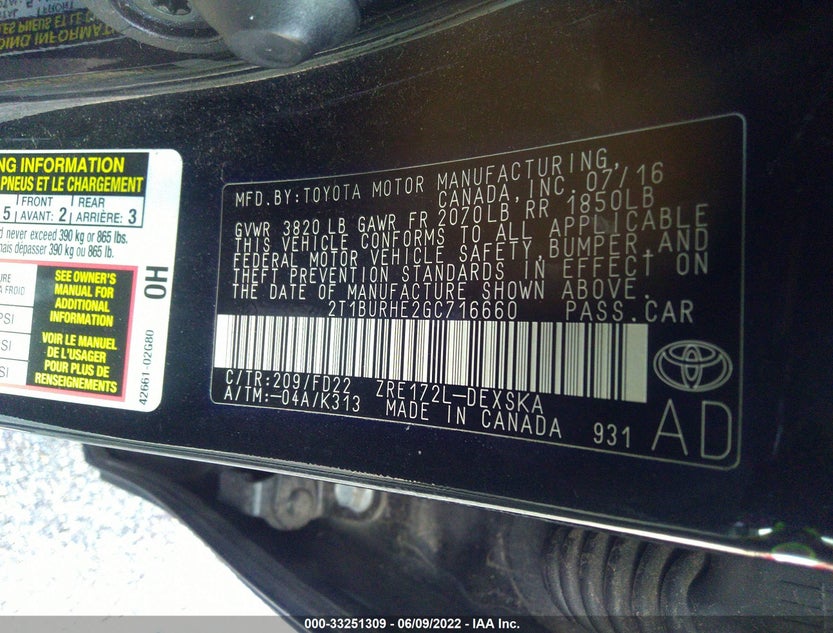 2T1BURHE2GC716660