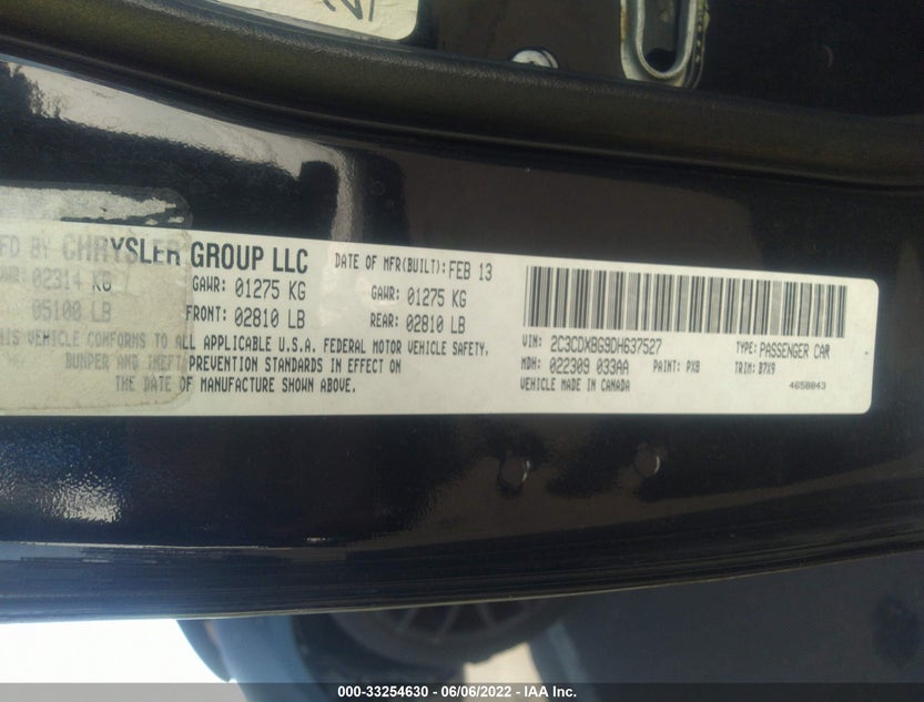 2C3CDXBG9DH637527