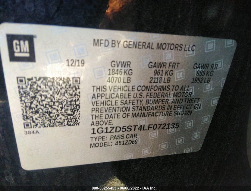 1G1ZD5ST4LF072135