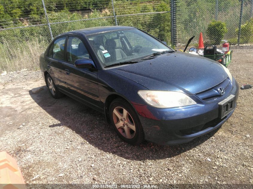 2004 Honda Civic Ex VIN: 2HGES26704H643385 Lot: 33256272