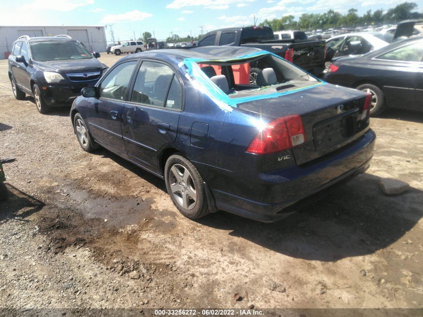 2004 Honda Civic Ex VIN: 2HGES26704H643385 Lot: 33256272