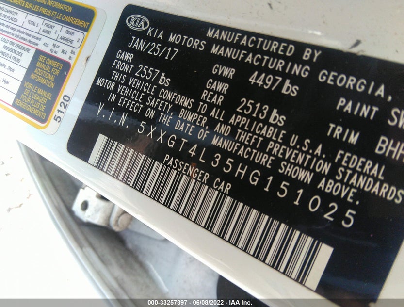 5XXGT4L35HG151025