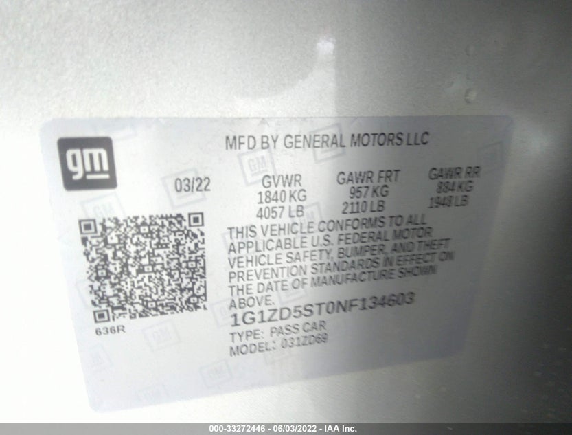 1G1ZD5ST0NF134603