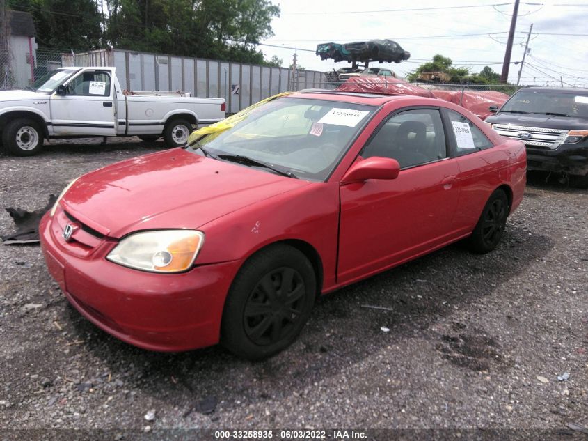 2002 Honda Civic Ex VIN: 1HGEM22982L083326 Lot: 33258935