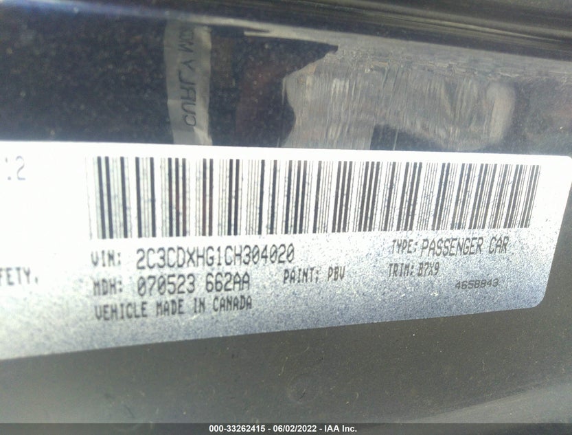 2C3CDXHG1CH304020