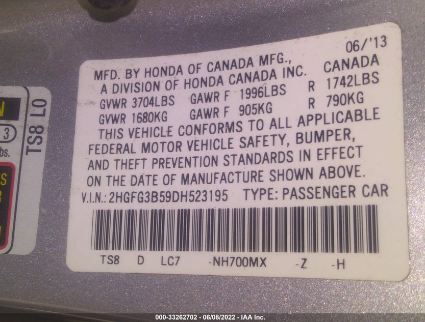 2HGFG3B59DH523195