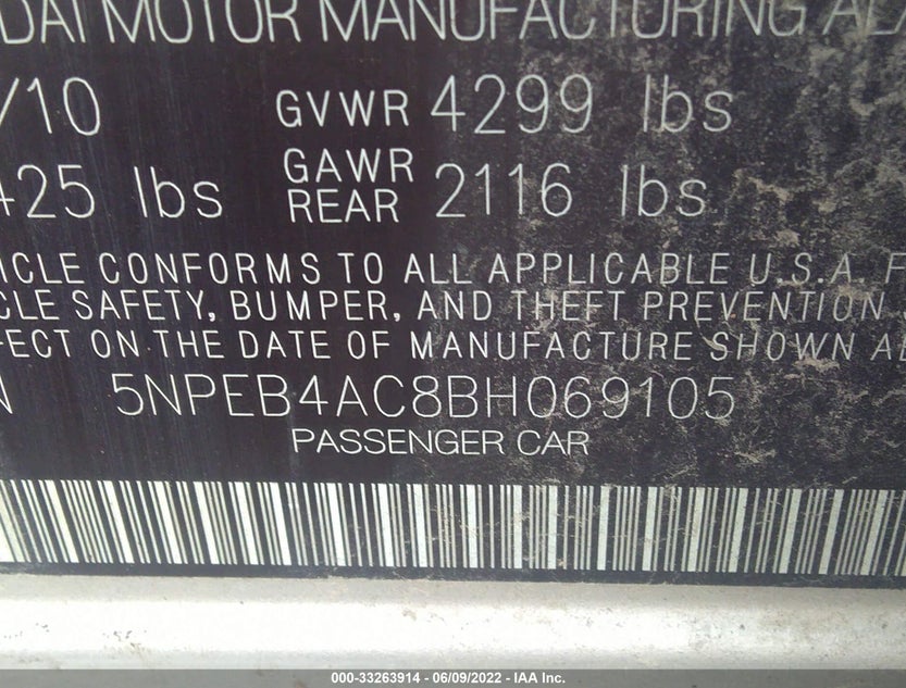 5NPEB4AC8BH069105