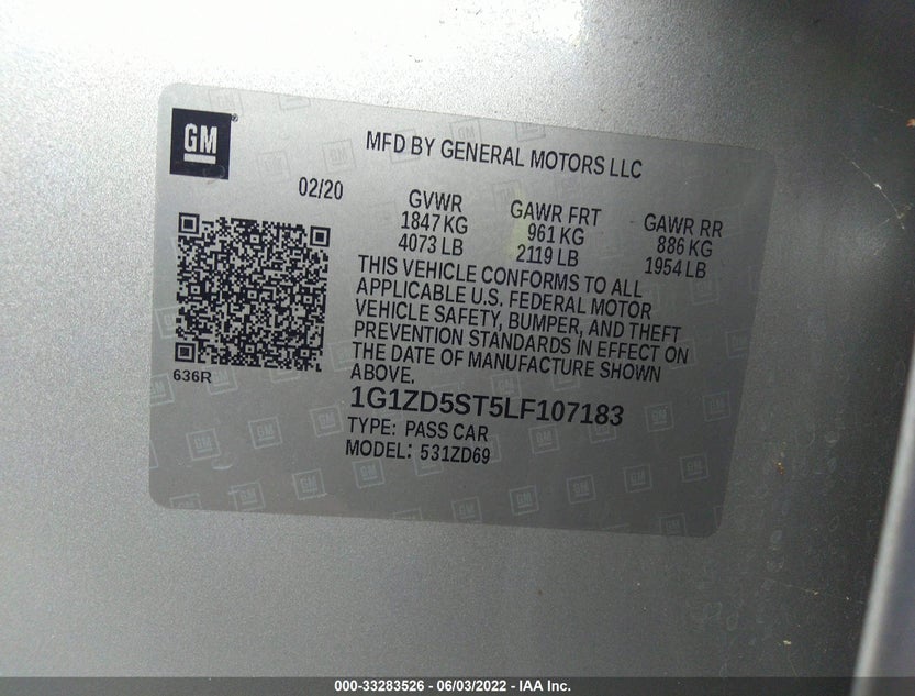 1G1ZD5ST5LF107183
