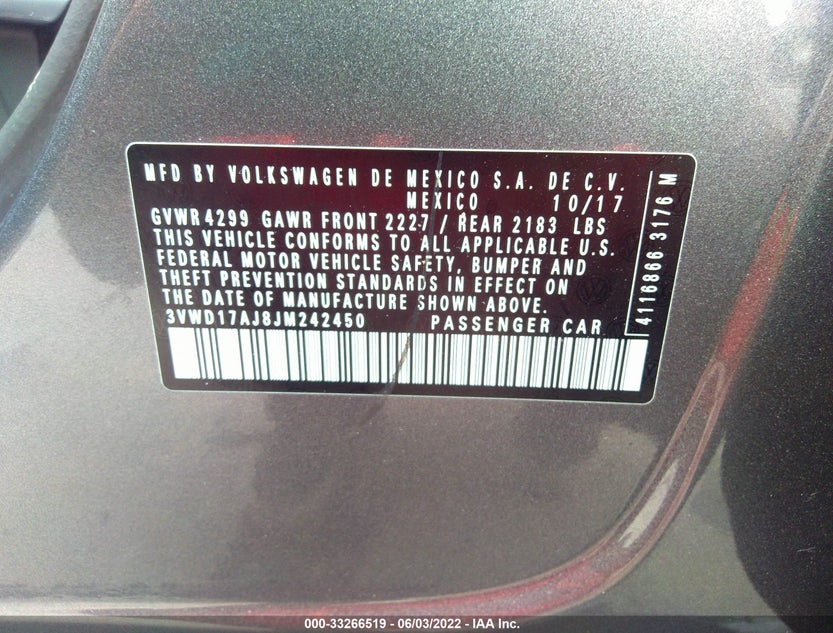 3VWD17AJ8JM242450