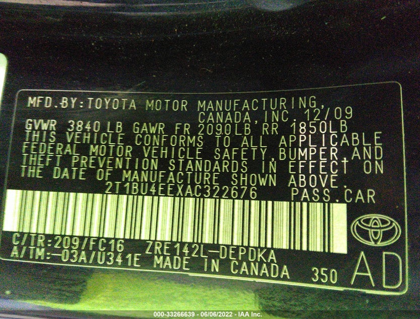 2T1BU4EEXAC322676