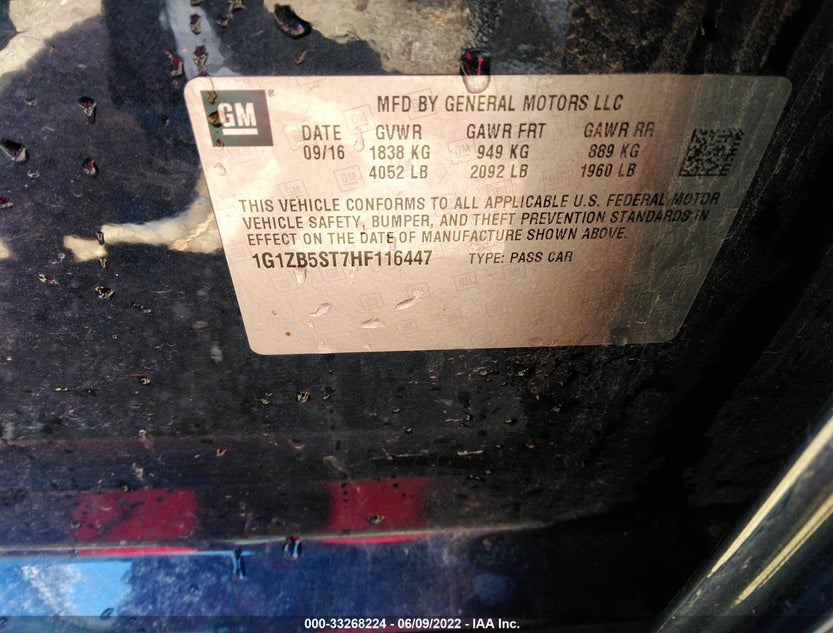 1G1ZB5ST7HF116447