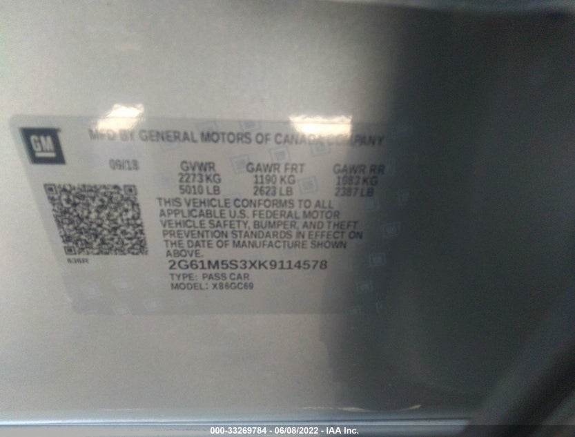 2G61M5S3XK9114578