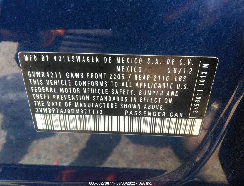 3VWDP7AJ0DM371172