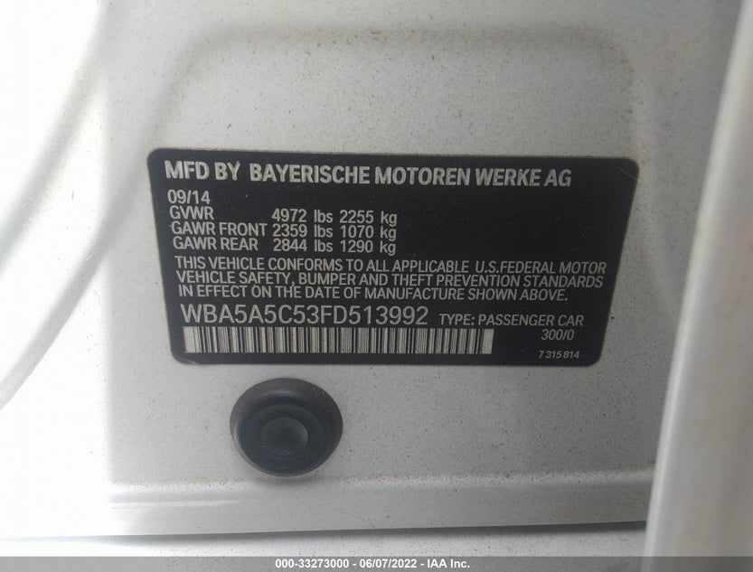 WBA5A5C53FD513992