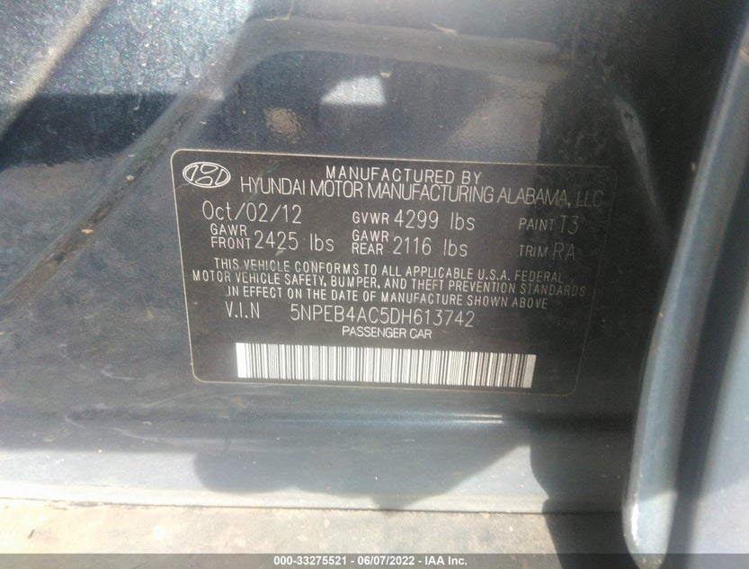5NPEB4AC5DH613742