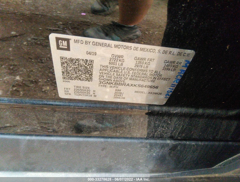3GNKBBRAXKS649656