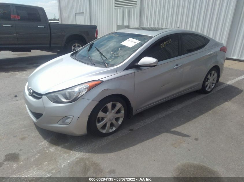 2013 Hyundai Elantra Limited VIN: 5NPDH4AE0DH330371 Lot: 33284135